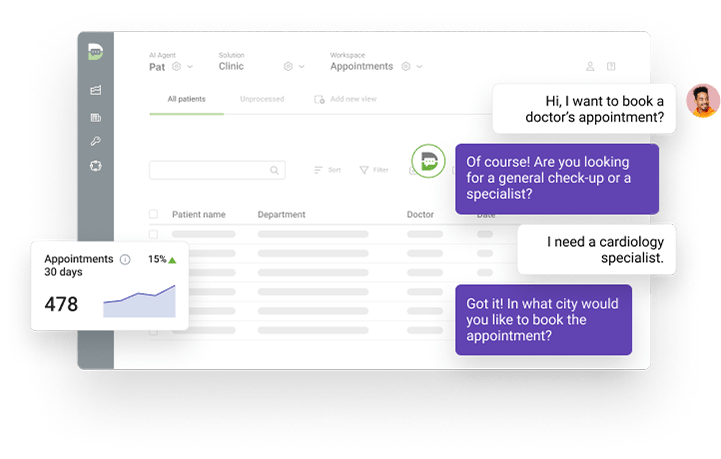 healthcare AI agent and intelligent application